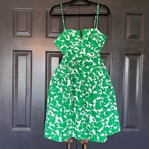 NWOT Milly of New York Sarah Green Belted Dress 10